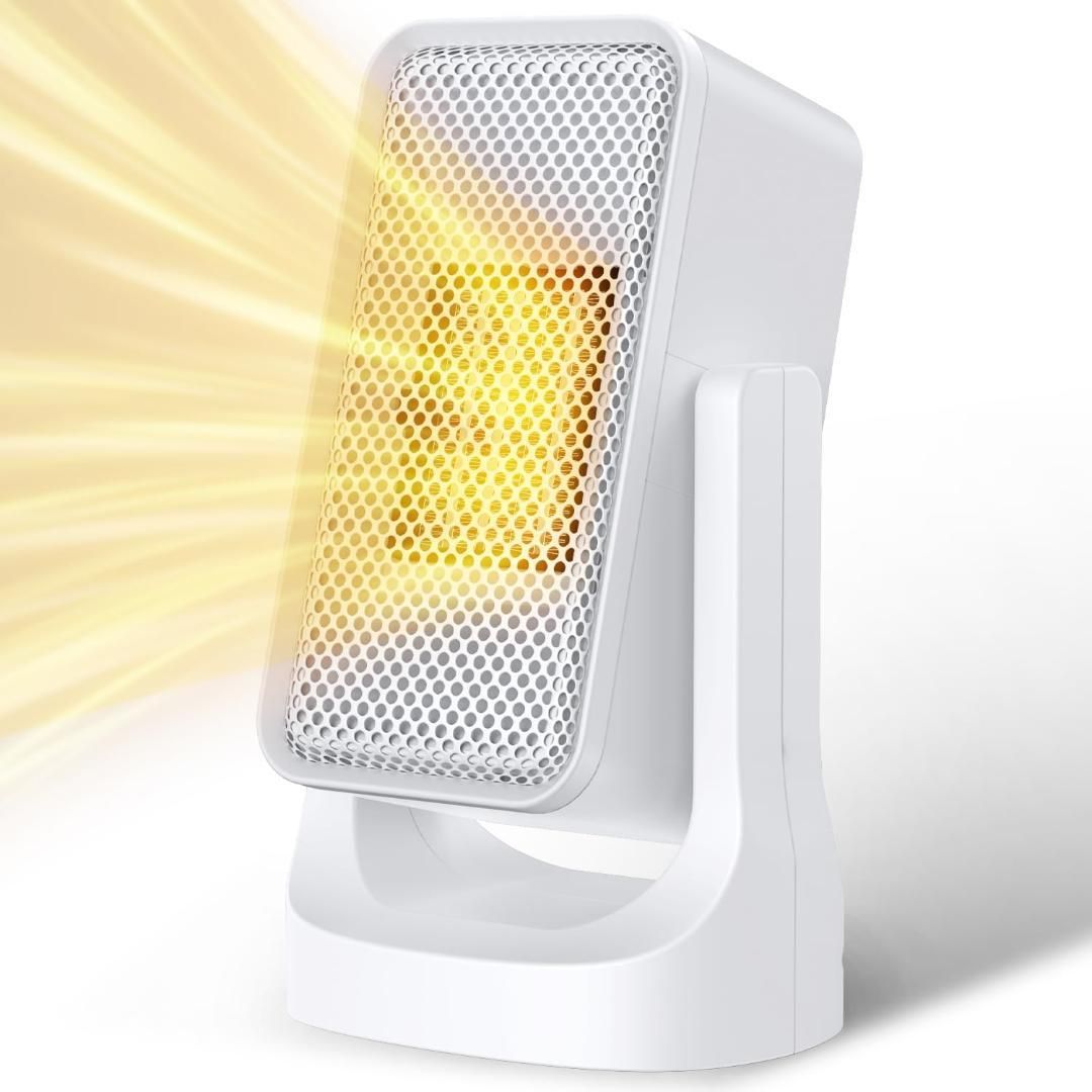 セラミックヒーター 小型 【2024新型・ECO節電・2秒速暖】 足元 ヒーター