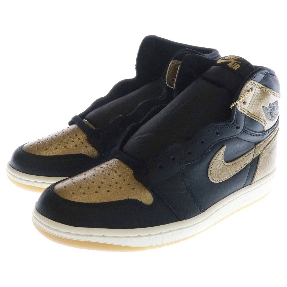 NIKE (ナイキ) AIR JORDAN 1 HIGH RETRO OG BLACK AND GOLD エア