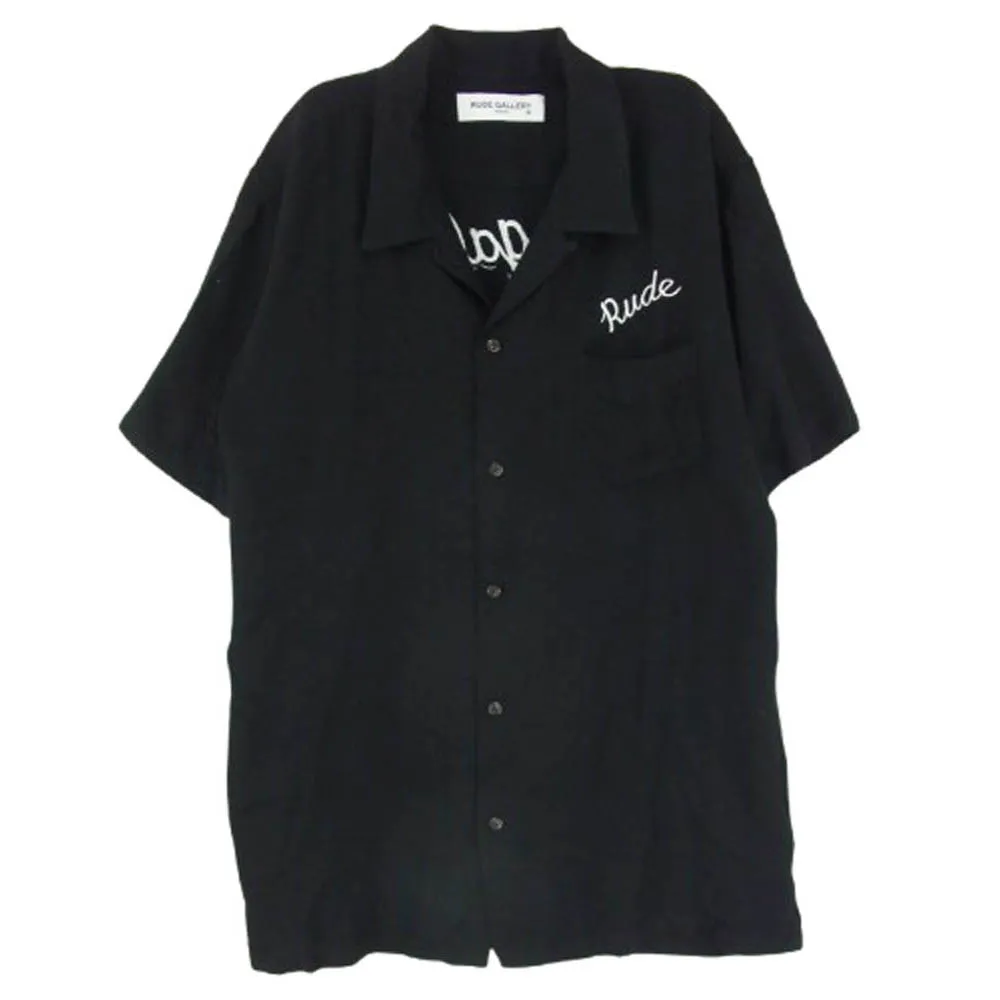 希少☆ ルードギャラリー ボーリングシャツ刺繍　レーヨン100% Mサイズ 希少☆ ルードギャラリー ボーリングシャツ刺繍 レーヨン100% Mサイズ