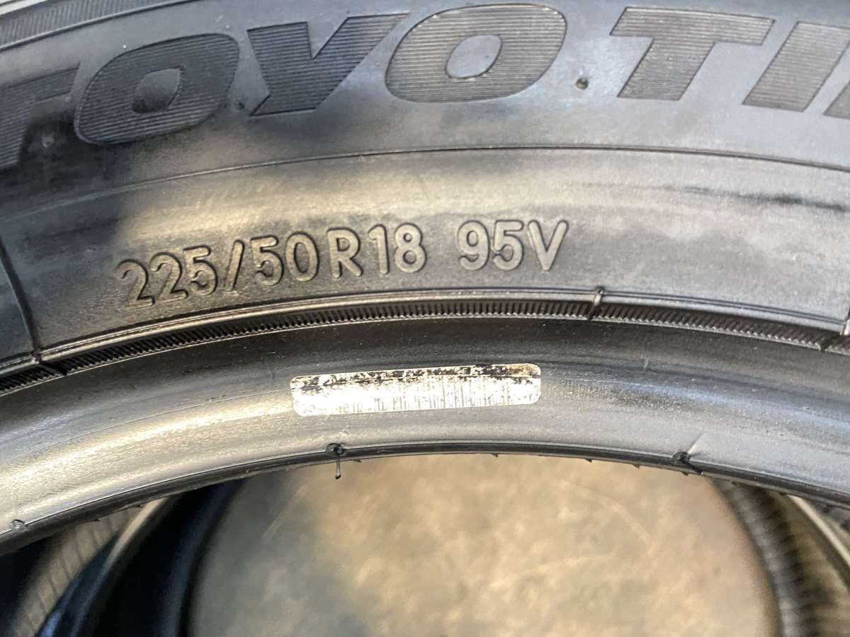 225/55R18 トーヨータイヤMP7 中古2本セット アルファード等 225/50R18 トーヨータイヤ トランパス mp7 中古タイヤ サマー