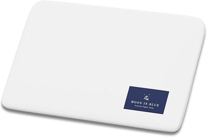 MOON IN BLUE 極スリム 3cm 低反発 まくら 極低 首や肩の負担を減らす 枕 低め 低い枕 薄い枕 温度コントロール 体圧分散 極スリム3cm(ホワイト,  高さ3cm)