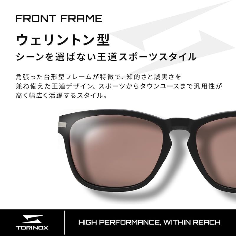 TORINOX] サングラス ゴルフ ARQ（PERFORMANCE MODEL） BLACK/BROWN