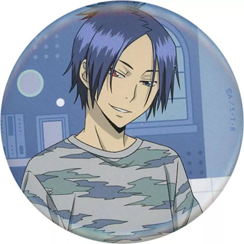 中古】バッジ・ビンズ 六道骸 75mm缶バッジ 「カミアニくじ 家庭教師