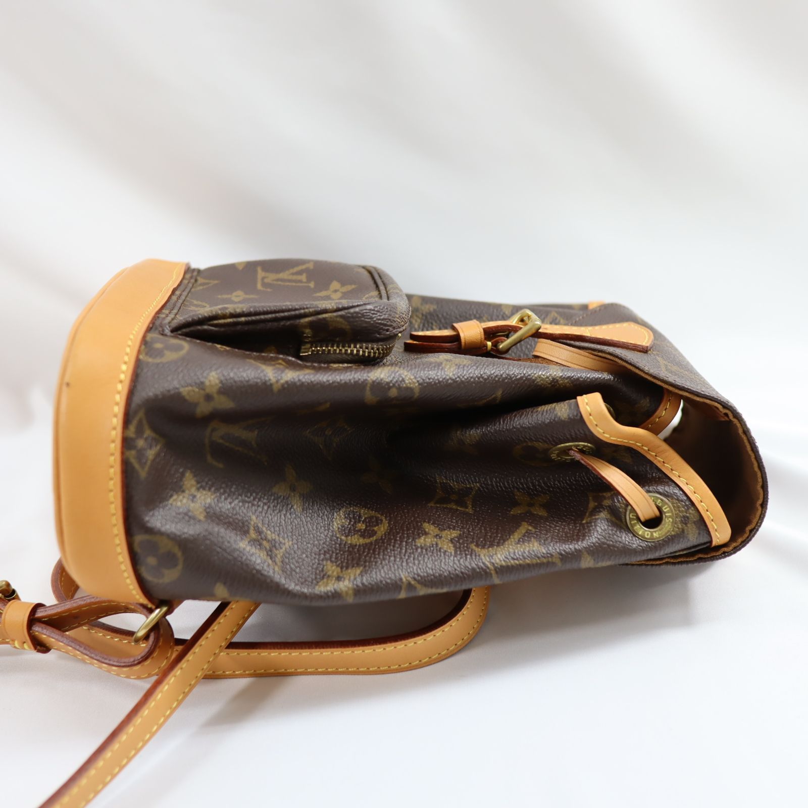 ［鑑定済］ルイヴィトン　モンスリPM M51137 美品 LOUIS VUITTON ルイヴィトン モノグラム ミニモンスリ リュック