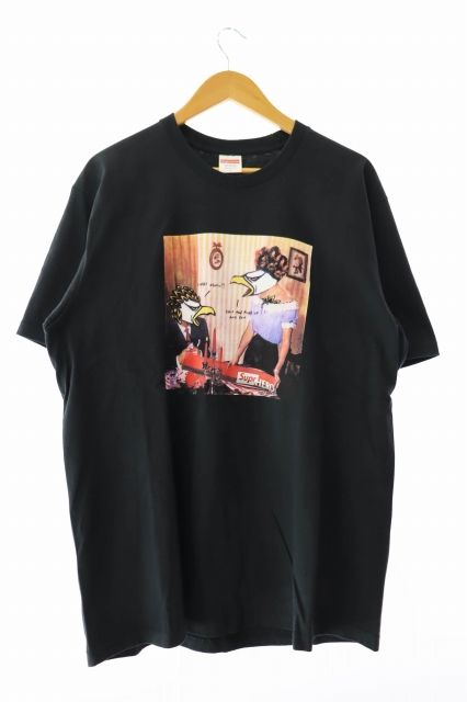 シュプリーム SUPREME ×ANTIHERO アンタイヒーロー 22SS Curbs Tee カーブス 半袖Tシャツ L 黒 ブラック ブランド古着ベクトル AA 250515