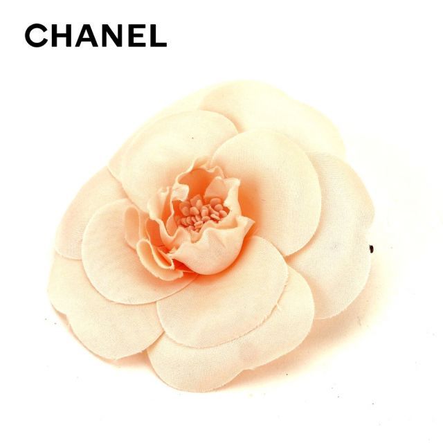 シャネル ブローチ コサージュ フラワー カメリア ピンク CHANEL