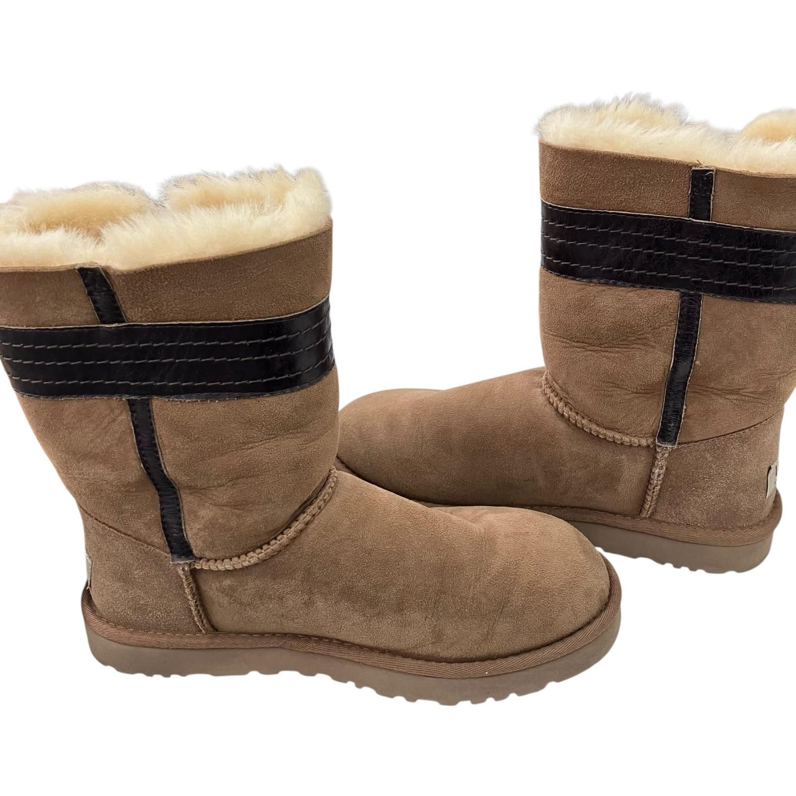 186001 UGG アグ ムートンブーツ 1003174 38 24 ベージュ