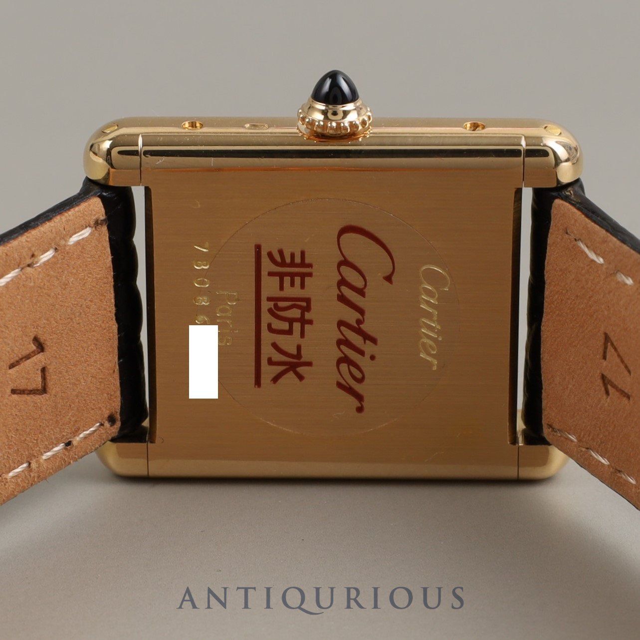 CARTIER カルティエ TANK LOUIS CARTIER LM タンクルイカルティエ LM 81720552 78086 手巻き  Cal.78-1 750 革 純正バックル（750）ホワイトPARIS文字盤 カルティエブティックコンプリートサービス済み - メルカリ