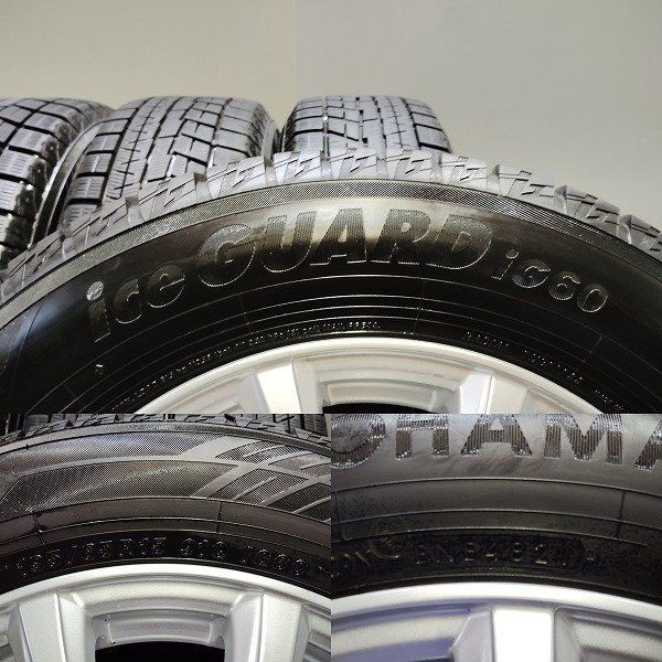 残り3日 YOKOHAMA ice GUARD iG60 195|65R15 スタッドレス Weds JOKER 15インチ 6J5HPCD100 43 21年製 バリ溝 プリウス等 KTN555 【アウトレット】