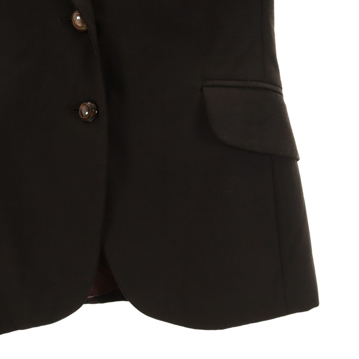 MOSCHINO - 古着 MOSCHINO モスキーノ ウールブレンド テーラードジャケット ブラウン CHEAP&amp;CHIC レディース MOSCHINO モスキーノ ウールブレンド テーラードジャケット