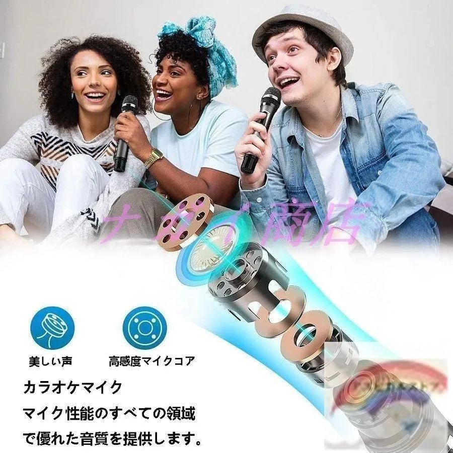 新品未使用 ダイナミックマイクロフォン 2本セット ワイヤレスマイク カラオケ 2本セット ダイナミックマイク