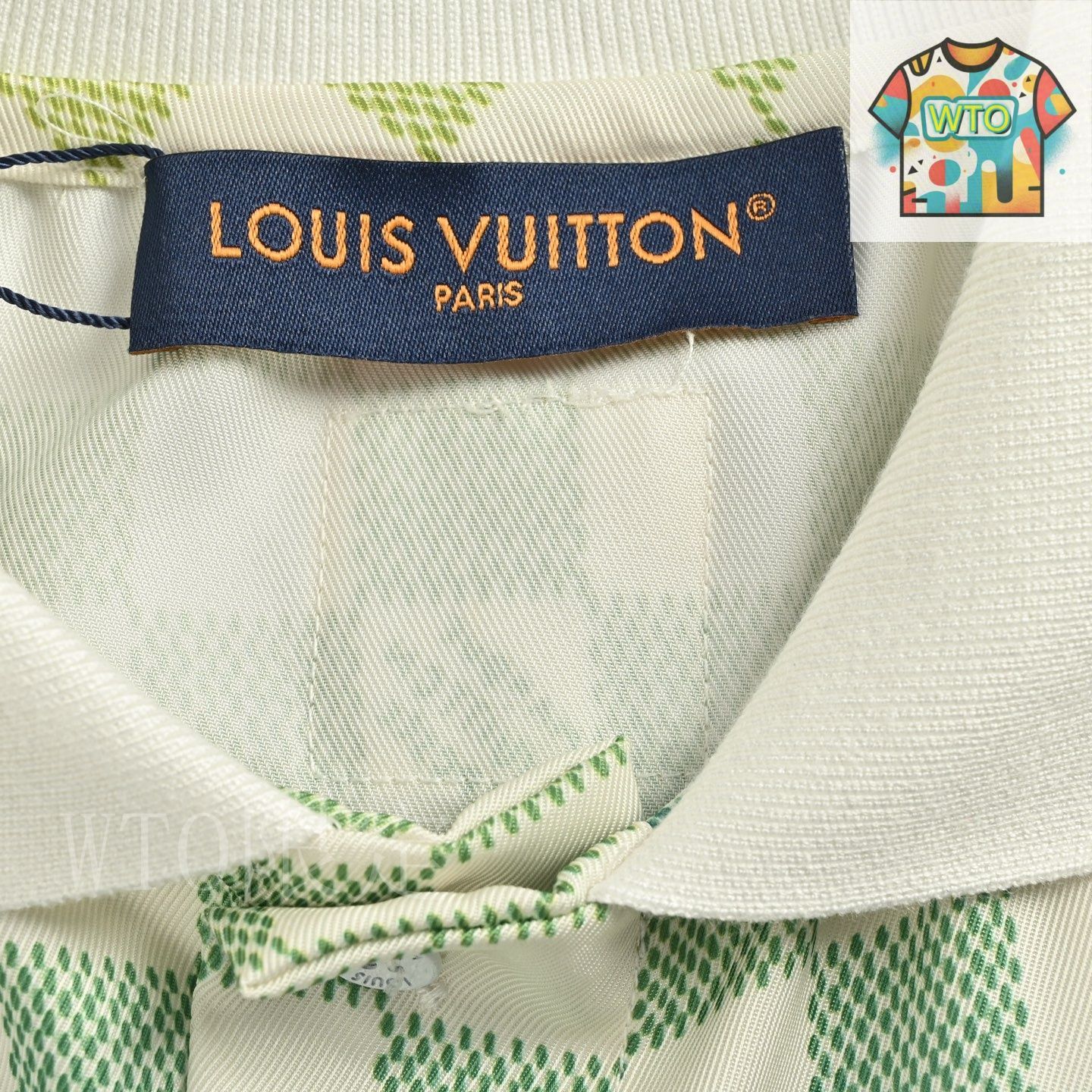 今日特価】Louis Vuitton グラデーションダミエポロシャツ-2