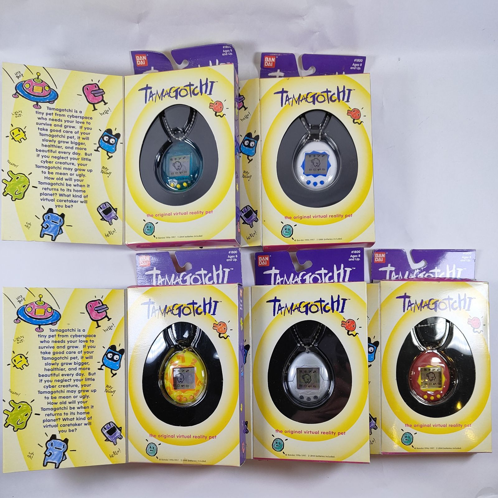 たまごっち まとめ売り5点セット★ ☆ 5点セット 海外版 TAMAGOTCHI たまごっち 初代 (未開封2点