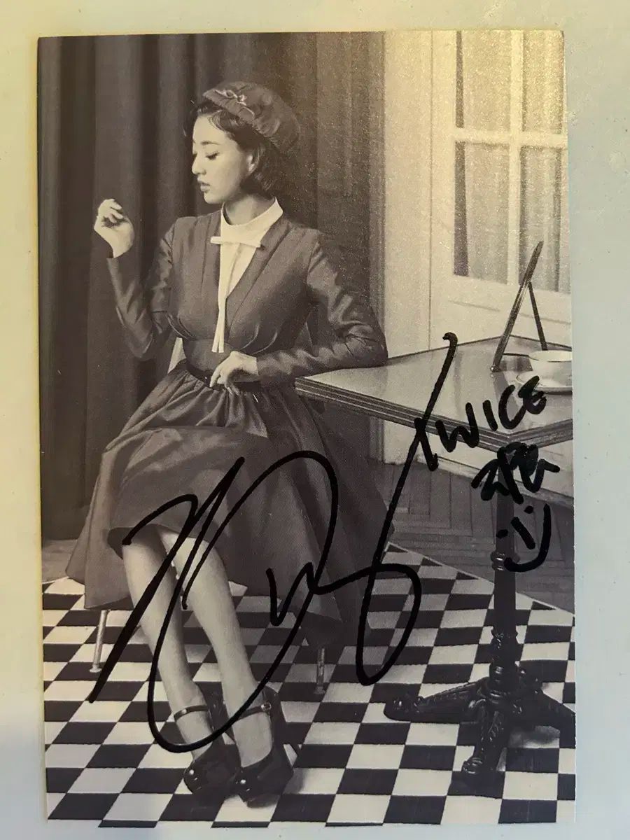 TWICE トゥワイス ジヒョ JIHYO サイン入り はがき サイン アルバム