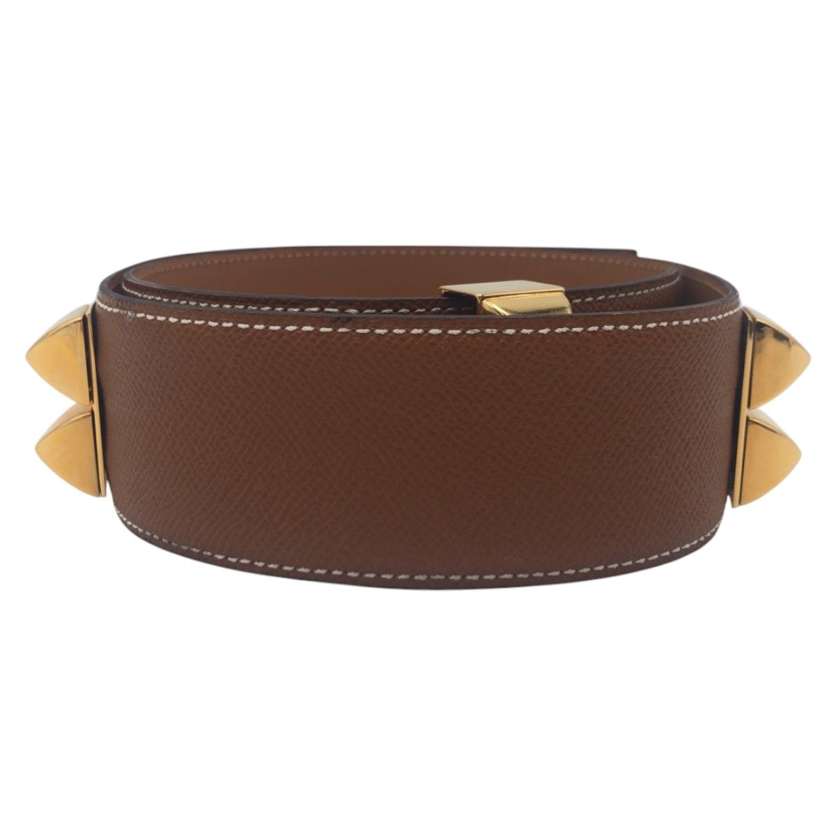 HERMES コリエドシアン ベルト ブラック×ブラウン サイズ68 美品 HERMES エルメス コリエドシアン ブラウン ゴールド レザー