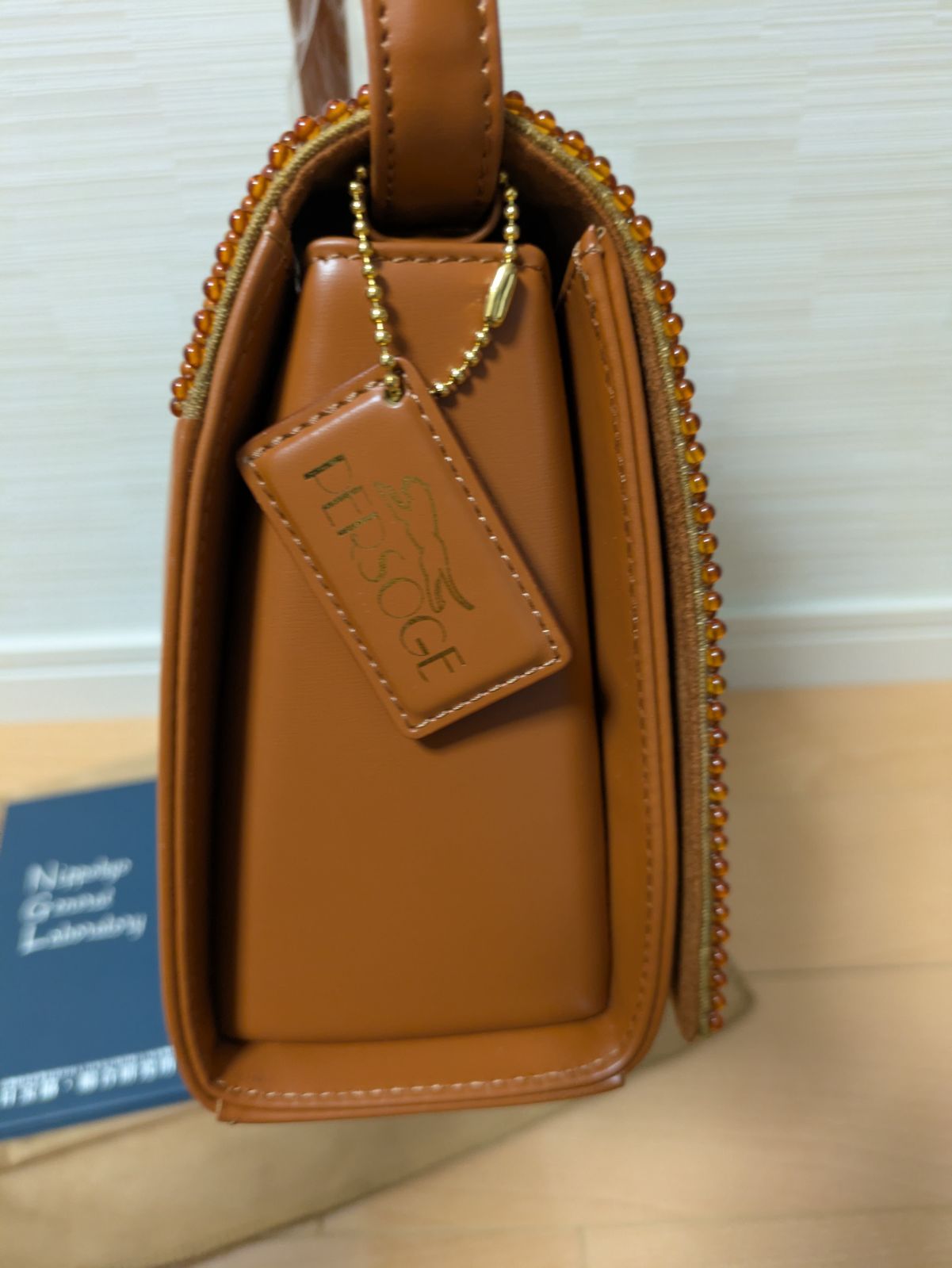 新品未使用 PERSOGE ペルソージ 琥珀 2wayバッグ ハンドバッグ