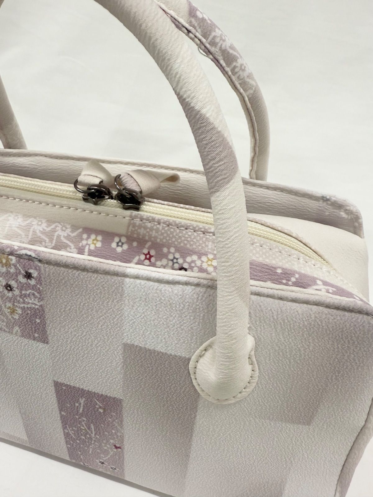 利休バッグ 白系