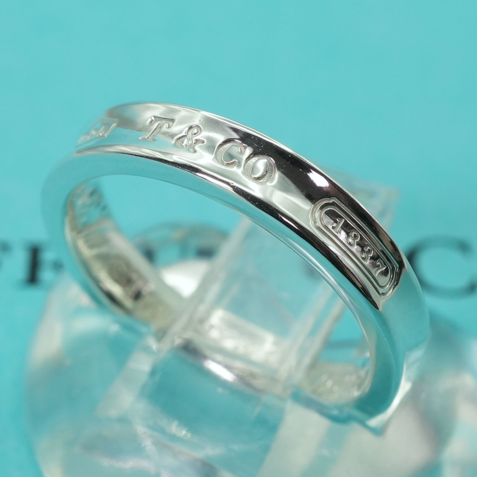 美品 Tiffany ティファニー 1837 ナロー リング 925 約14号 Tiffany & Co. - ティファニー 1837 ナロー リングの通販 by