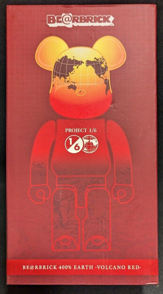 MEDICOMTOY BE@RBRICK EARTH -VOLCANO RED- 400%
