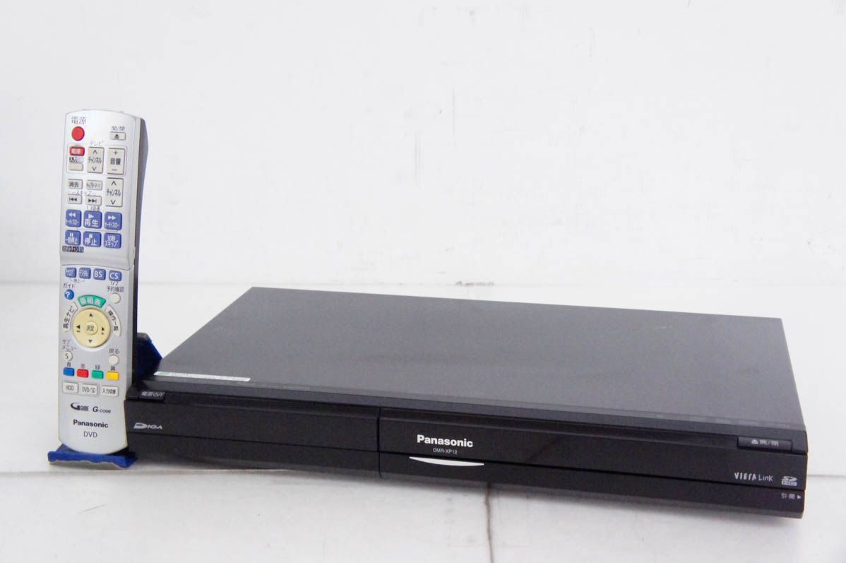 Panasonicパナソニック HDD内蔵DVDレコーダー DIGAディーガ 地デジ対応 HDD250GB DMR-XP12-K