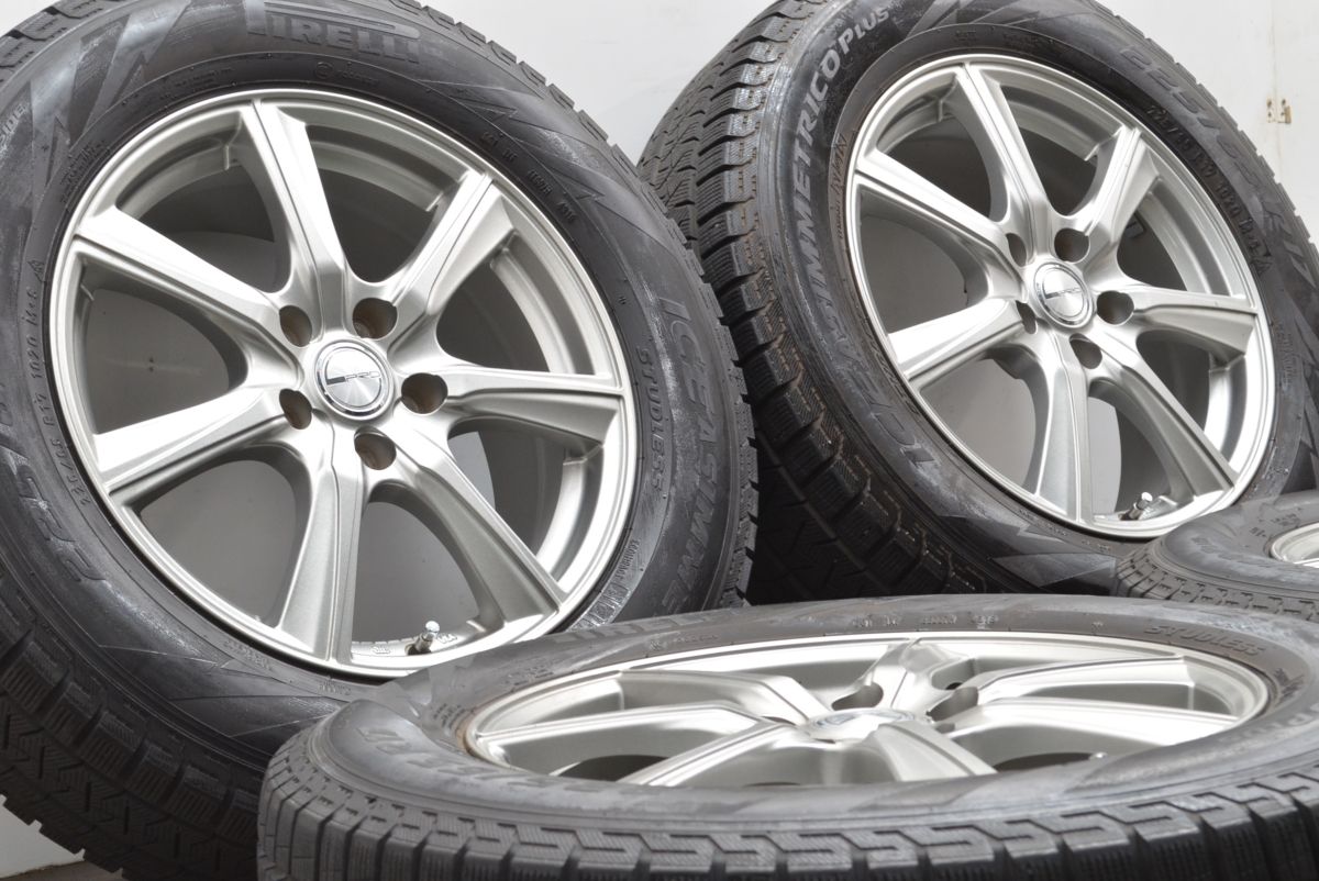 交換用 PRD 17in 7J 48 PCD114.3 ピレリ アイスアシンメトリコ PLUS 225 65R17 CX-5 CX-8 エクストレイル レガシィアウトバック