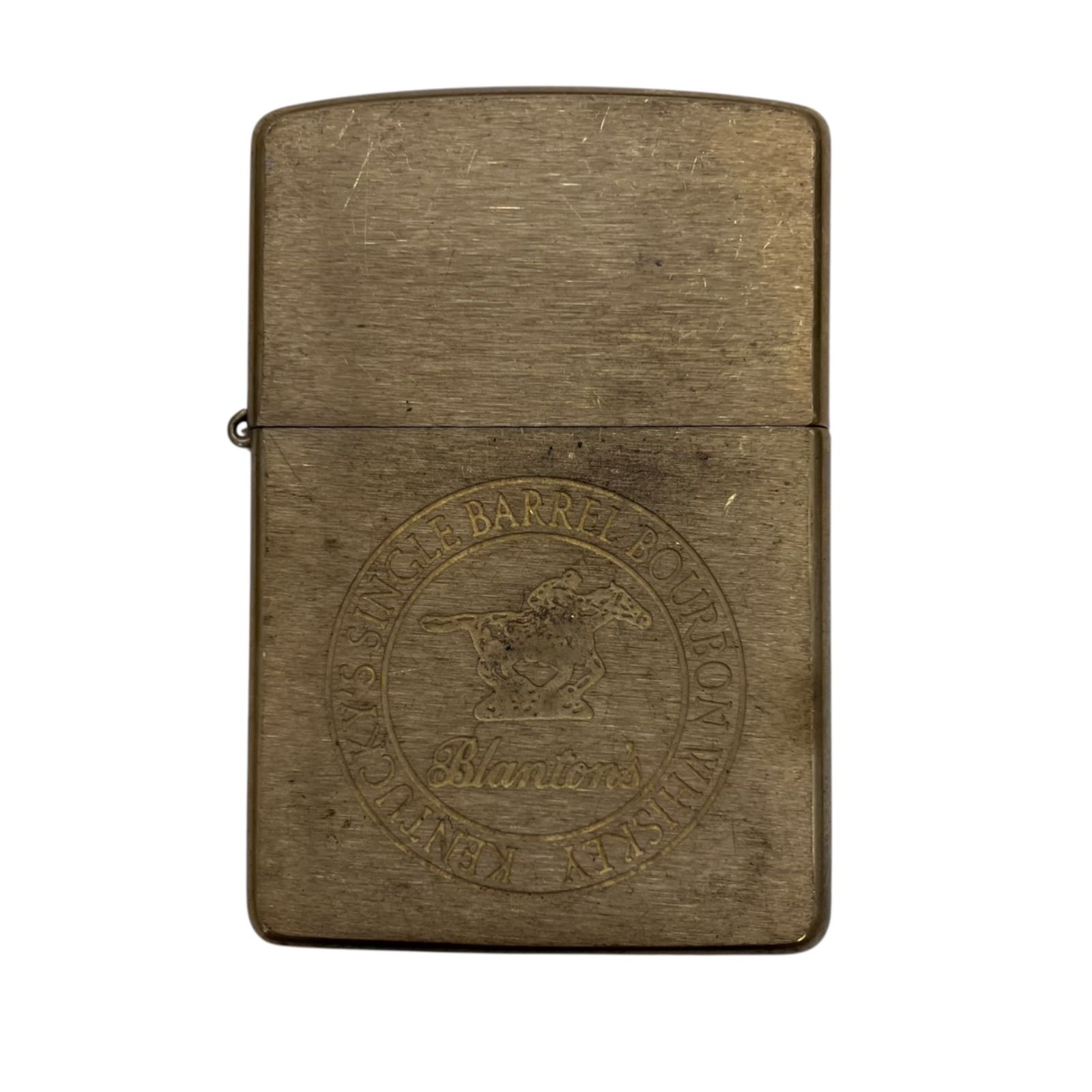170590 ZIPPO ジッポー 真鍮 Blanton s ブラントン KENTUCKY S SINGLE BARREL BOURBON WHISKEY 1994年製