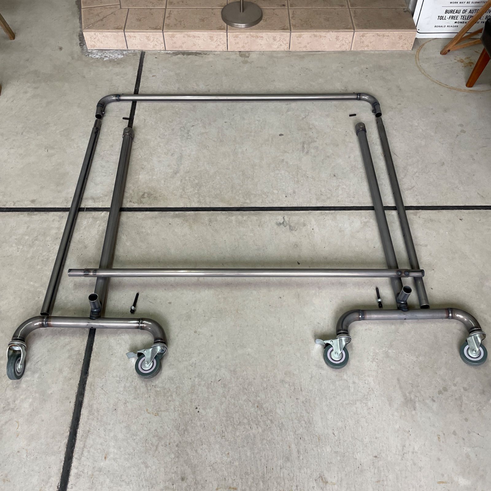 インダストリアル 鉄製 アイアン 配管パイプ ハンガーラック 無骨 シャビー インダストリアル 鉄製 アイアン 配管パイプ ハンガーラック 無骨 シャビー