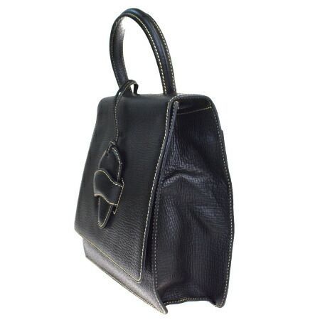 中古】 ロエベ LOEWE バルセロナ ハンドバッグ ブラック レザー 保存袋