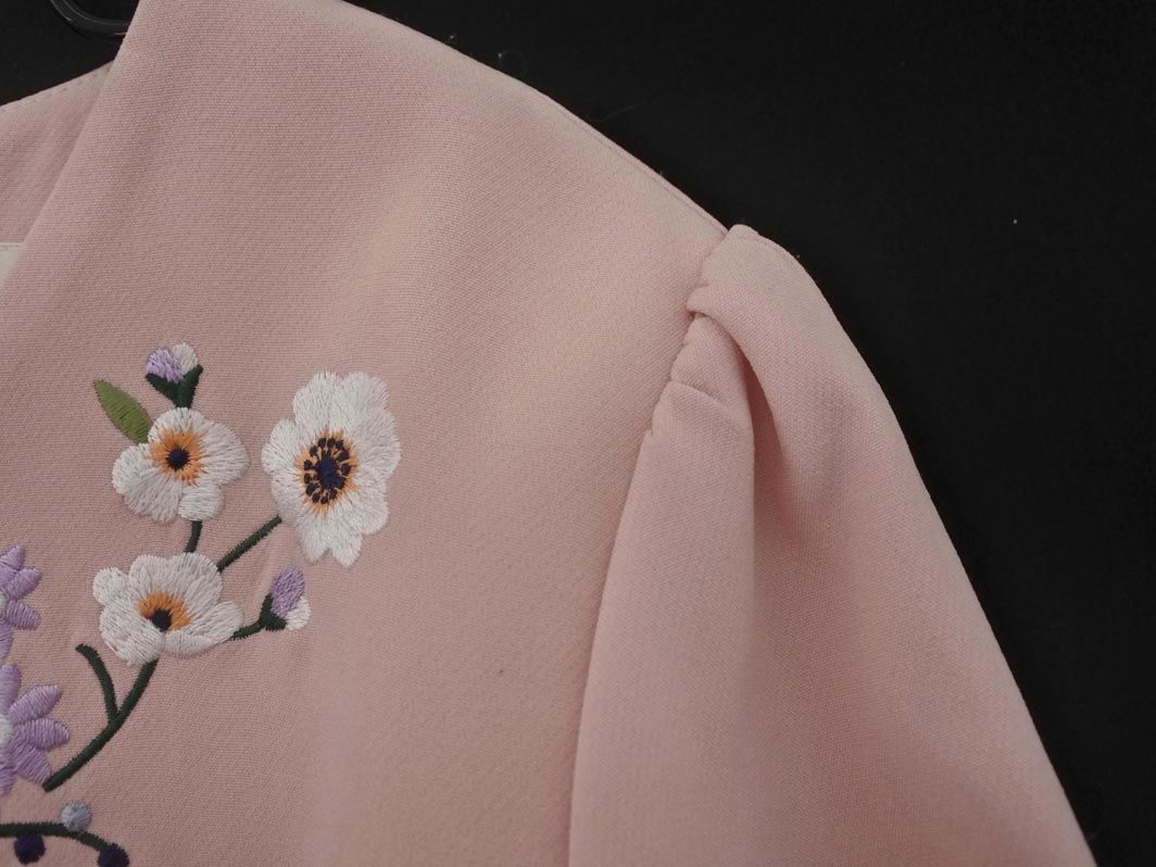 Chesty チェスティ フラワー刺繍 ワンピース size1/ピンク
