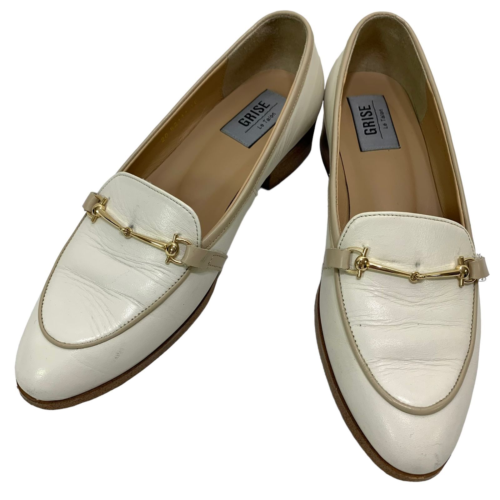美品】ルタロングリーズ (22) ビットローファー Uチップ パンプス 