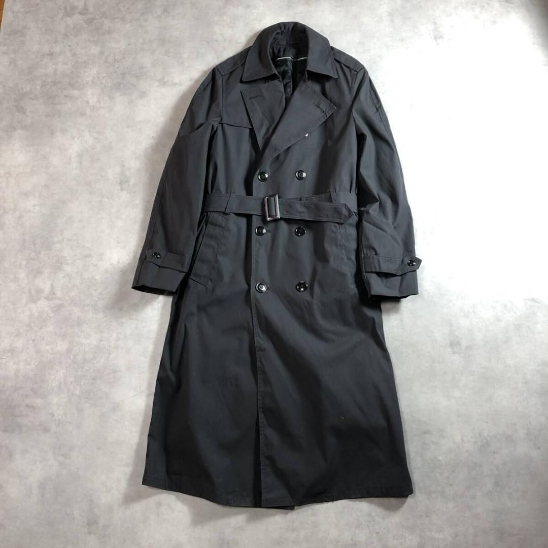 GQ1661 米軍 ライナー付 オールウェザーコート 38-XL 黒 14年 U.S.NAVY ARMY 米海軍
