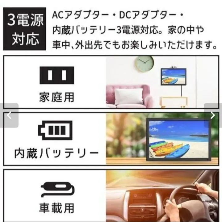 ✳️Sale【匿名配送・新品】19型 ポータブルTV  液晶テレビ-2