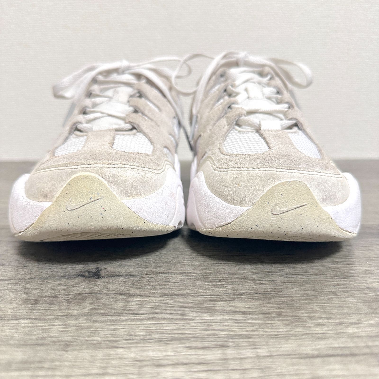 NIKE ウィメンズ テックヘラ DR9761-100 スエード×テキスタイル スニーカー 25cm 白 - メルカリ