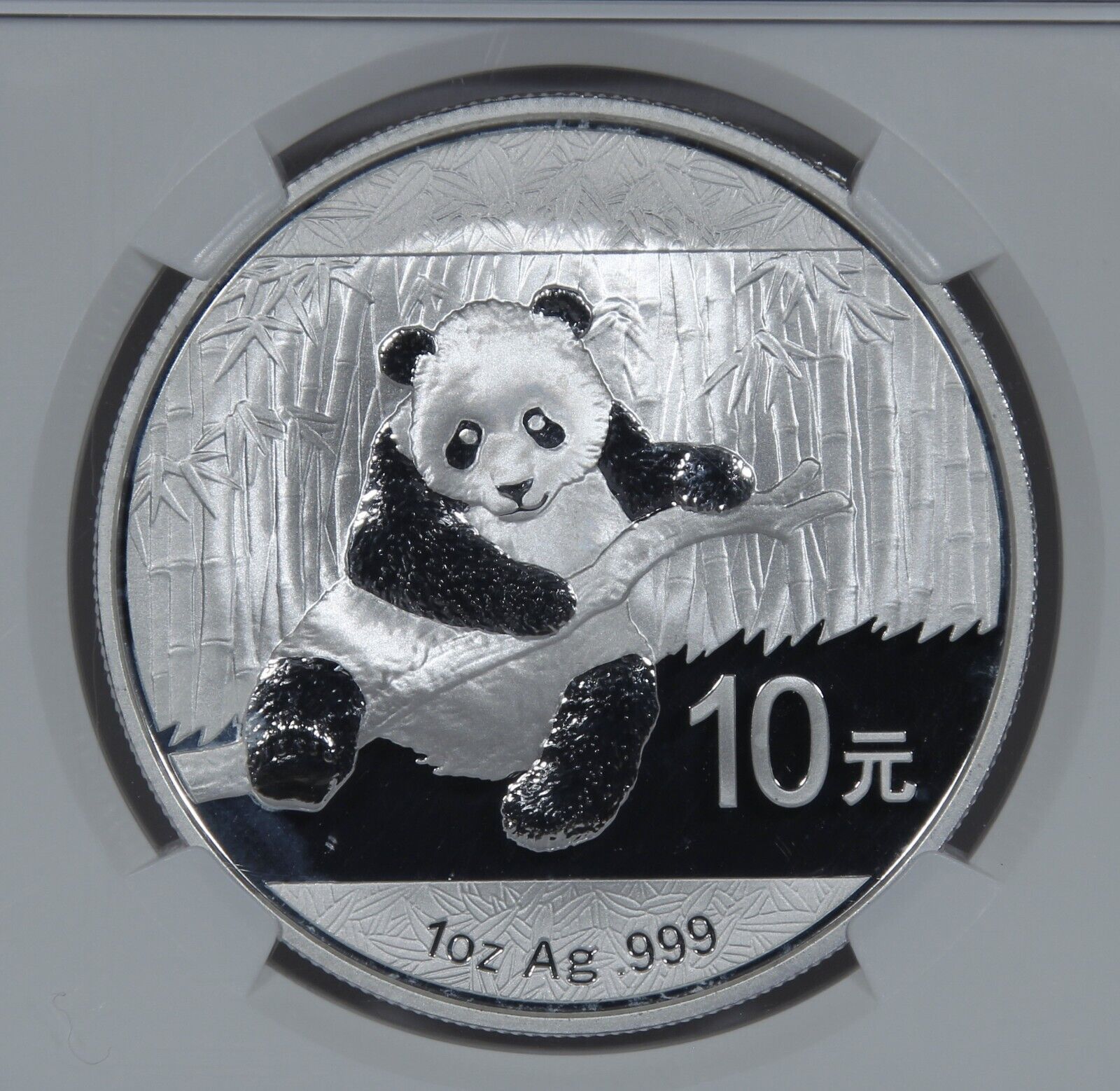 2014 China Early Releases Silver Panda 10 Yuan - NGC Certified MS 70