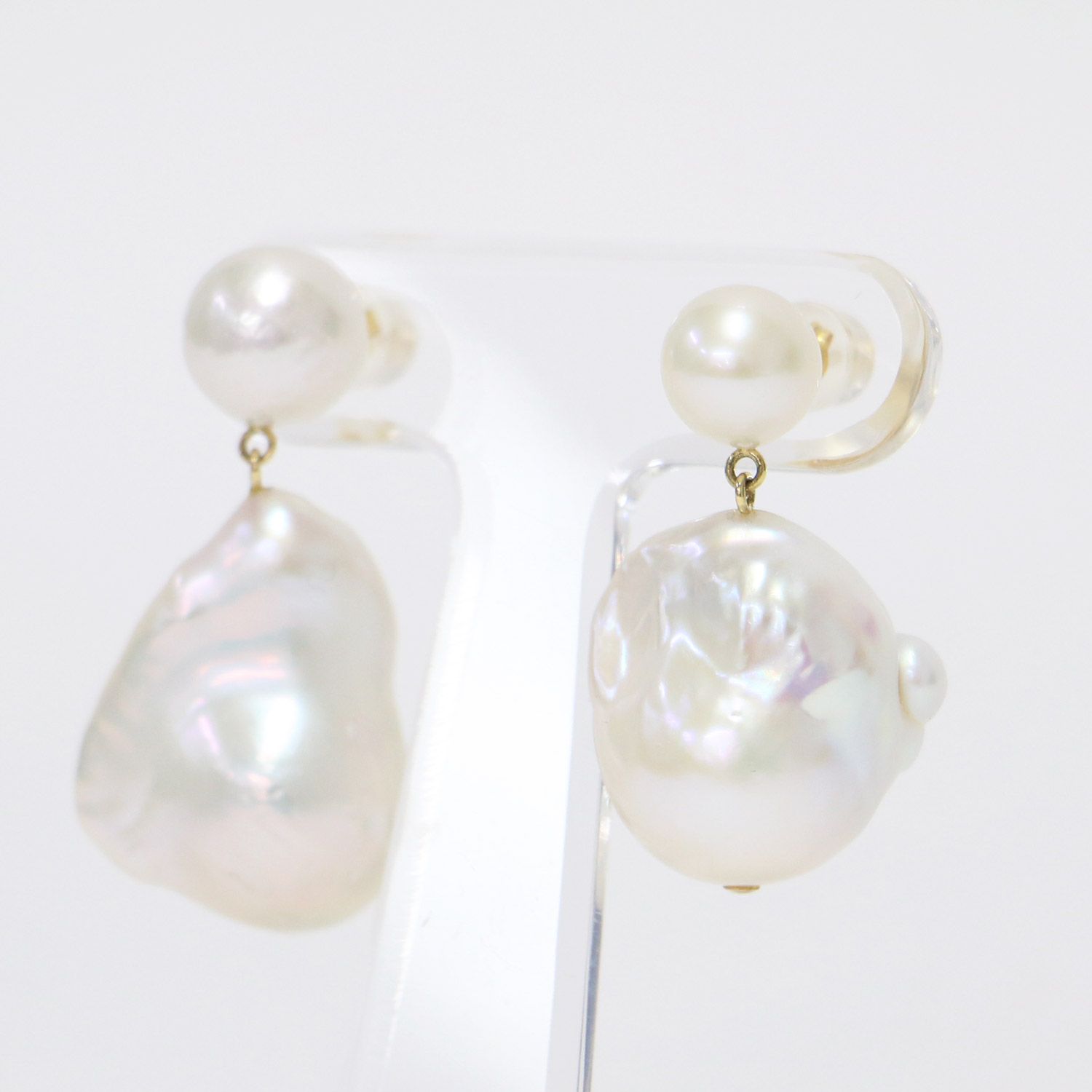 美品】MAAYA マアヤ バロックパール ピアス | EMMA | 両耳用 真珠 淡水 