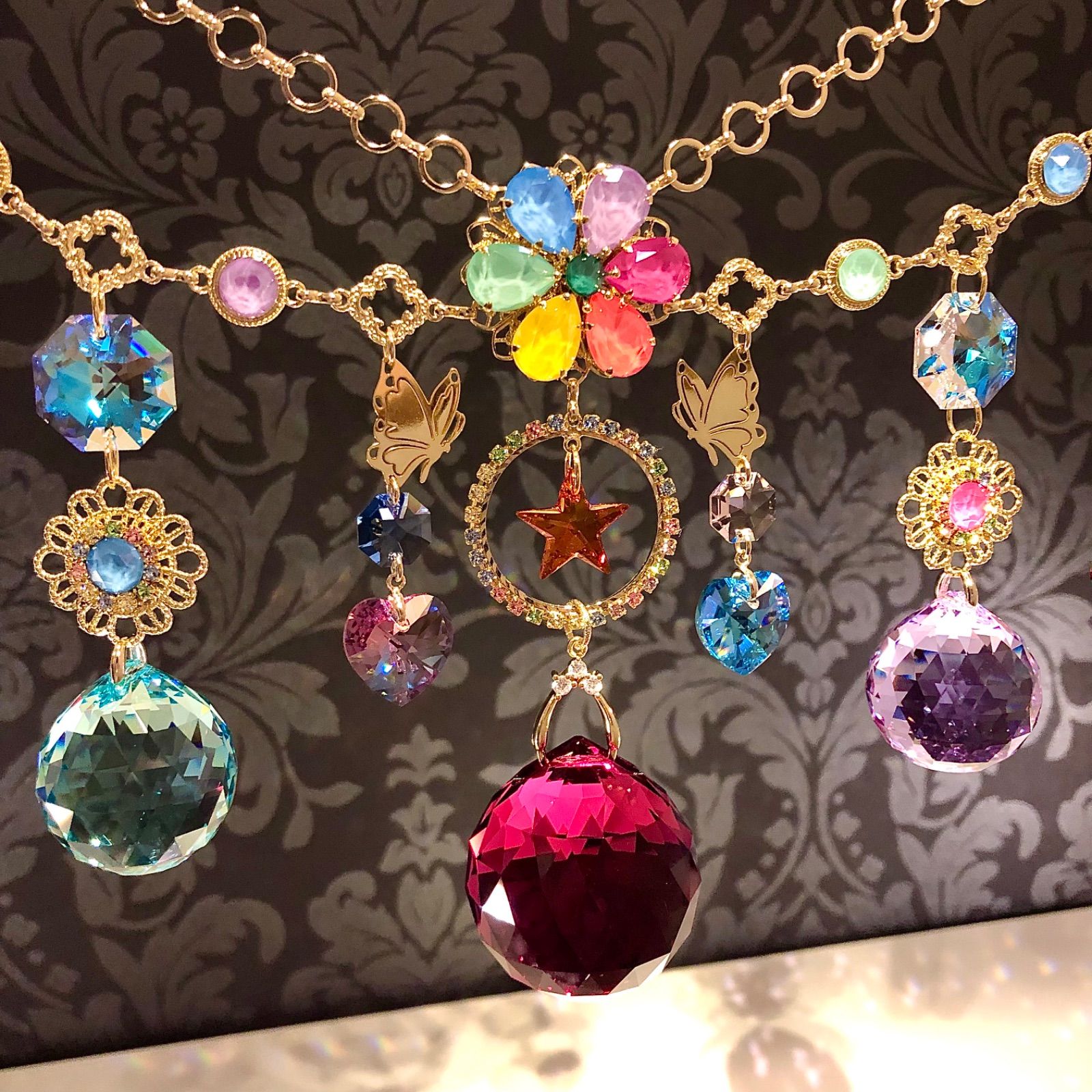 M様ご予約品】Colorful Candy♡スワロフスキーガーランド サン