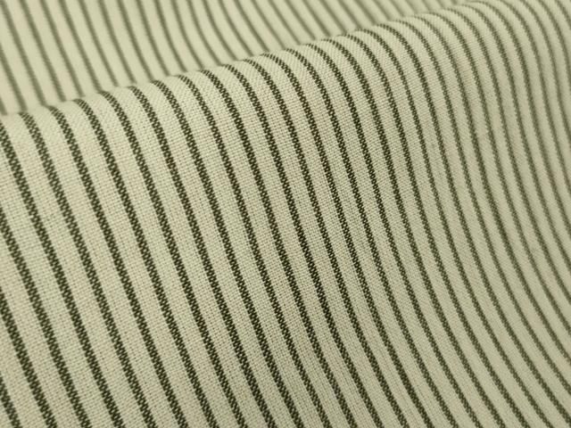 平和屋着物□極上 夏物 小千谷 綿麻縮 縞 小千谷織物 吉新織物謹製