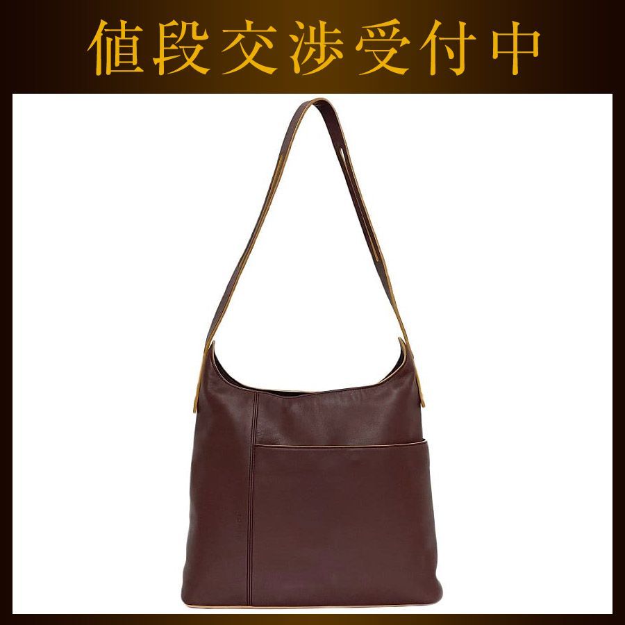 ロエベ ワンショルダー バッグ ボルドー ec-19930 美品 レザー 中古