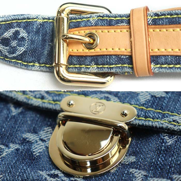 ボディバッグ モノグラムデニム