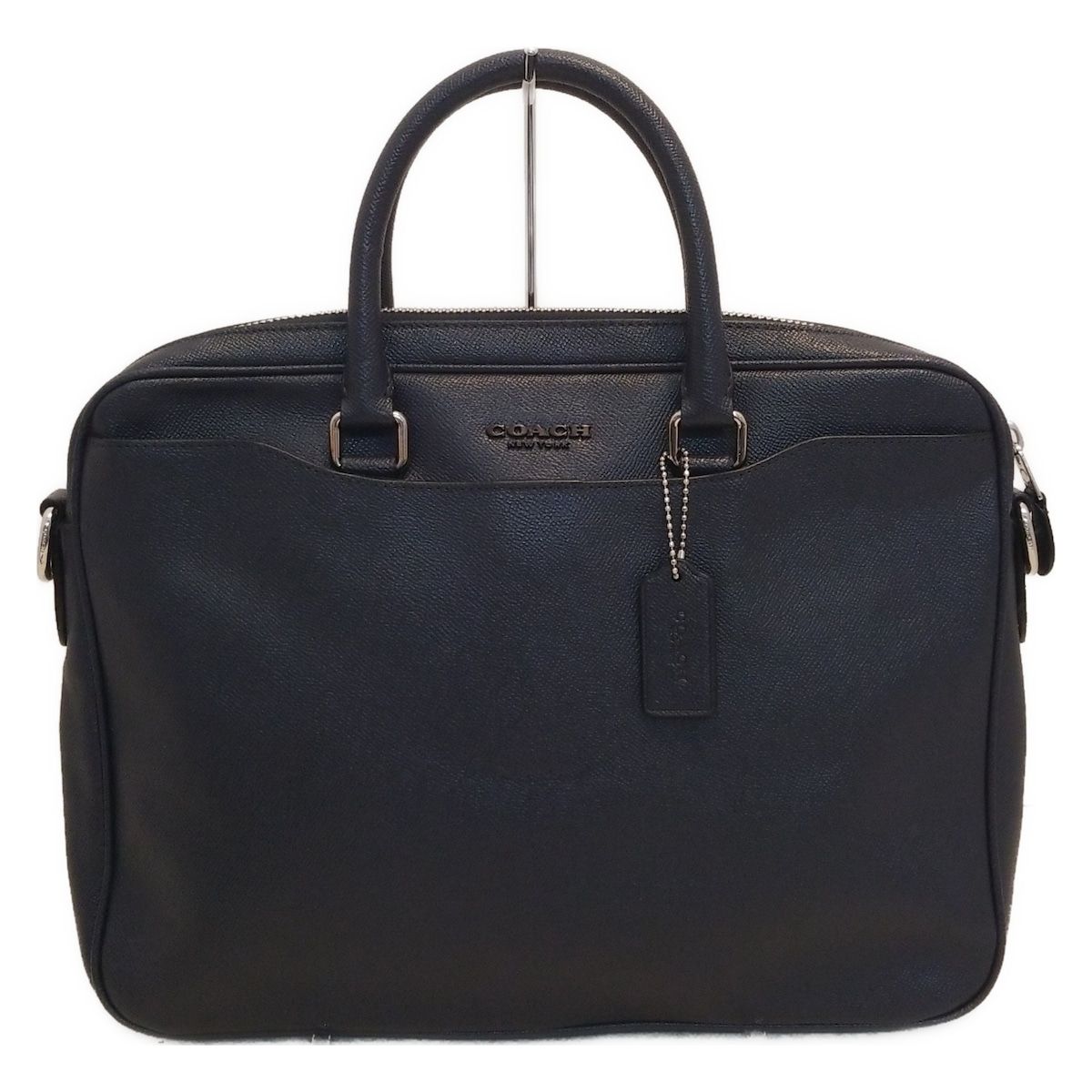 COACH コーチ ビジネスバッグ - F72974 ネイビー レザー