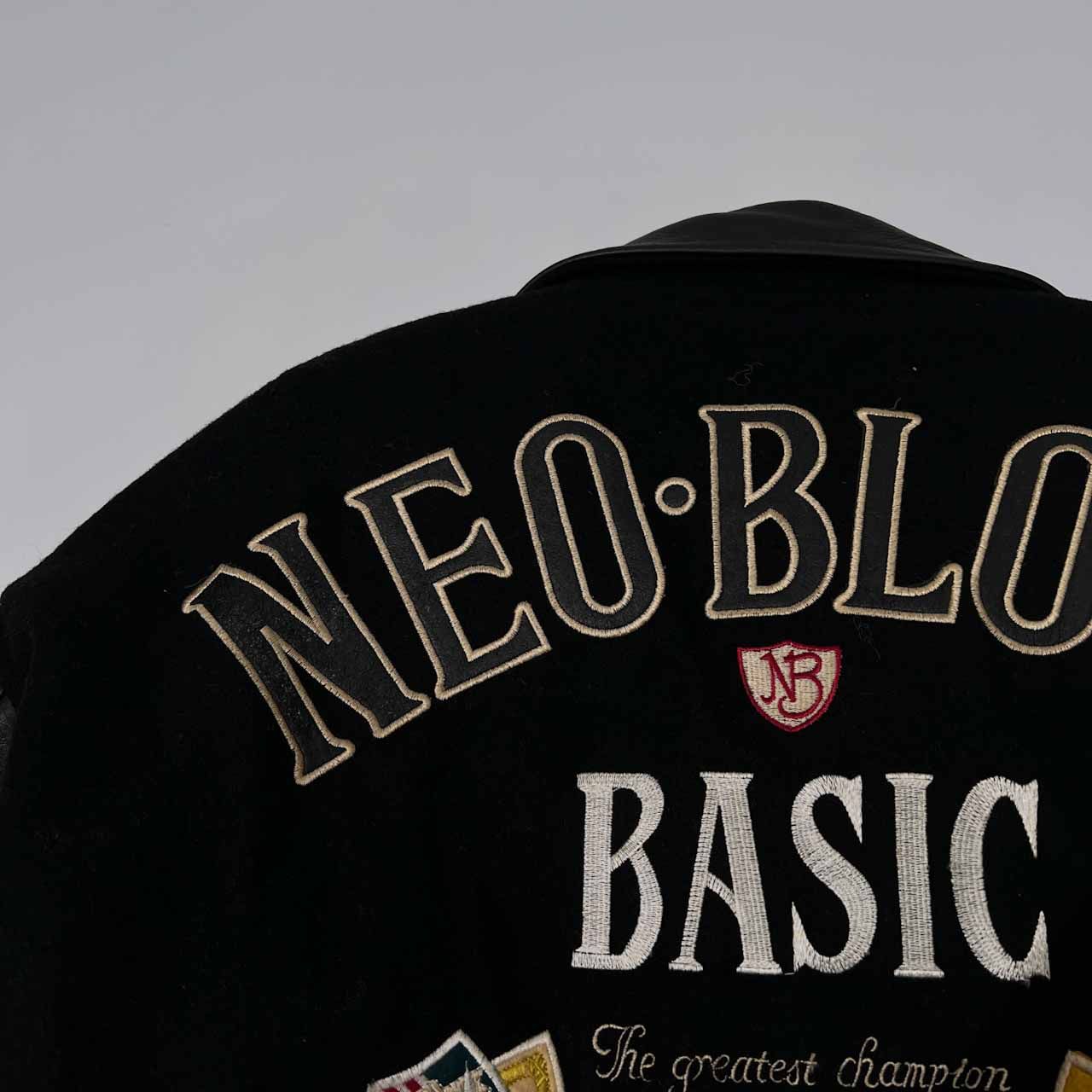 90s ビンテージ NEO BLOOD ネオブラッド 袖革 レザー スタジャン 
