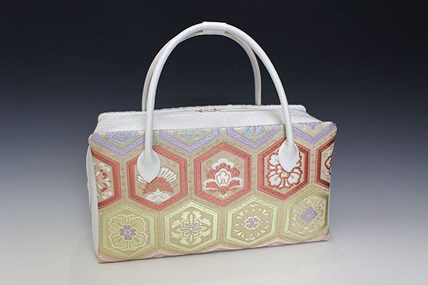 新品未使用 ！！特別セール！！京都 西陣 正絹 帯使用 利休バッグ 16