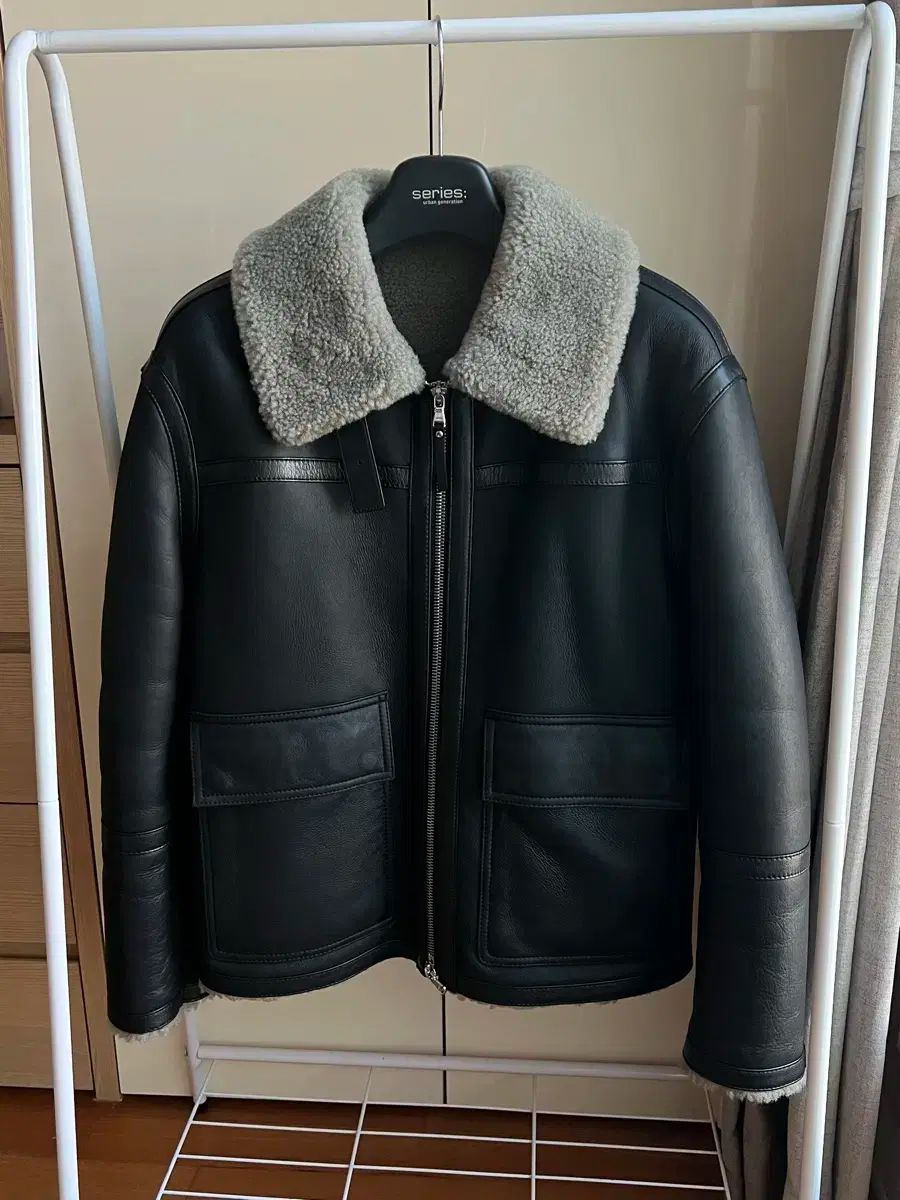 【80％以上割引】 HAZZYS へジス メンズ ムートン Shearling ジャケット サイズ100 2回着用 ほぼ