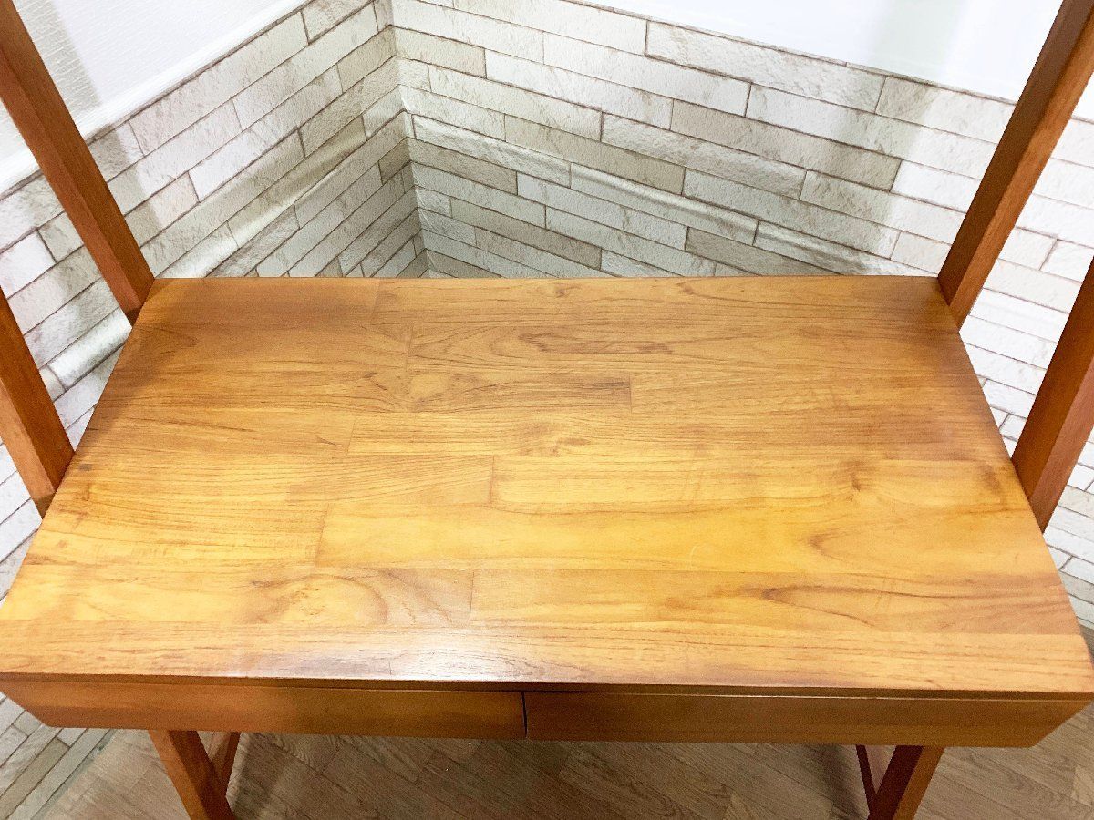 レア SCANTEAK スキャンティーク SKOTTライティングデスク チーク無垢 