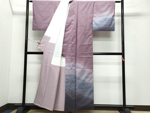 平和屋着物○訪問着 本場染大島紬 霞文 正絹 逸品 CAAV6616vf 平和屋