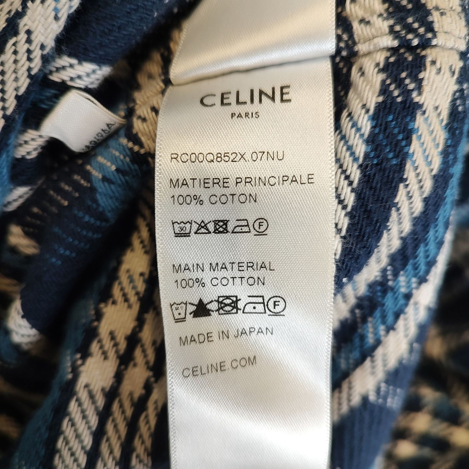 CELINE セリーヌ 24AW ランバージャック ルーズ チェック 長袖 シャツ 