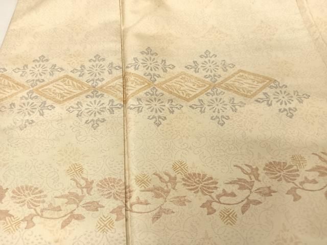 平和屋着物○本場染大島紬 訪問着 花唐草文 ロング丈 正絹 逸品