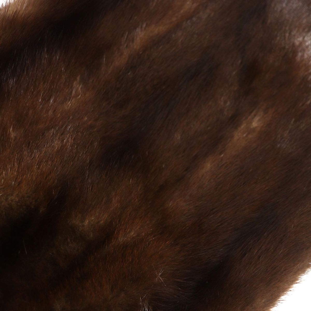 極美品　毛皮ミンクボレロ　ショール　ブラウン 美品▽MINK ミンク 本毛皮ショール/ストール ブラウン 毛質艶や