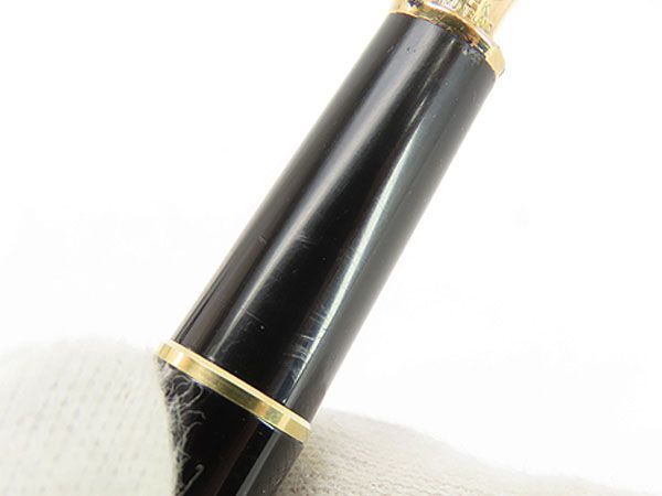 モンブラン MONT BLANC マイスターシュテュック クラシック 万年筆 144 ブラック ゴールド金具 ペン先14K AU585 106513  - メルカリ