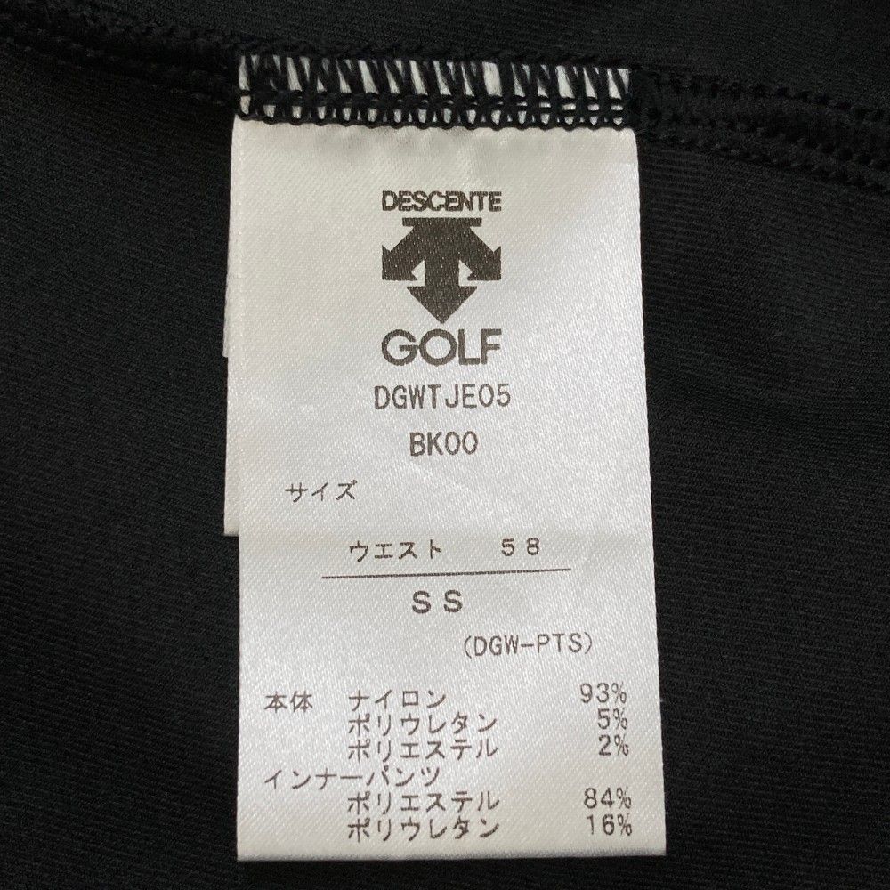 サイズ：58/SS DESCENTE GOLF デサントゴルフ  インナー付 ストレッチスカート 総柄 ブラック系 [240101445595] ゴルフウェア レディース ストスト サイズ：58/SS DESCENTE GOLF デサントゴルフ インナー付